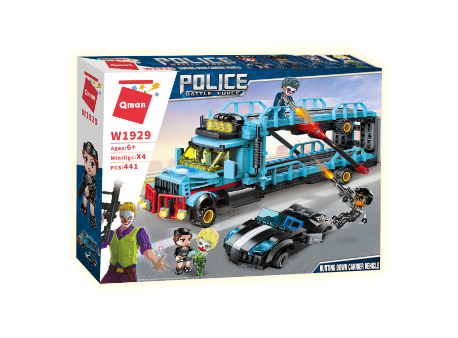 Qman Police Battle Force W1929 Prepadnutie kamiónu