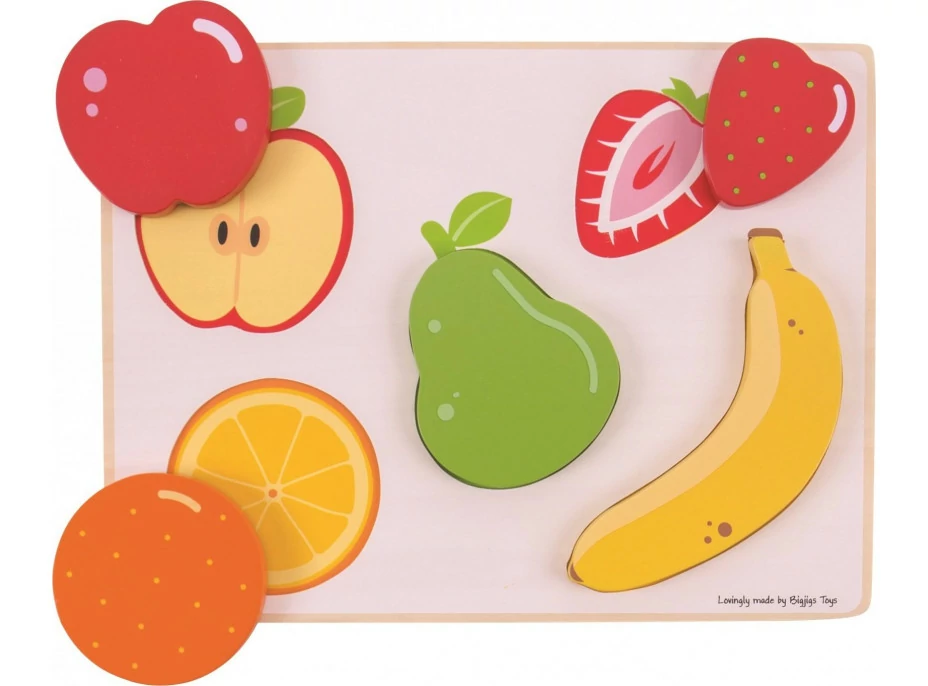 Bigjigs Toys Vkladacie puzzle ovocie