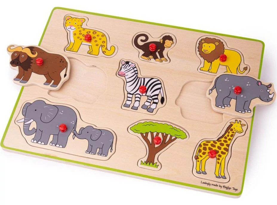 Bigjigs Toys Vkladacie puzzle safari