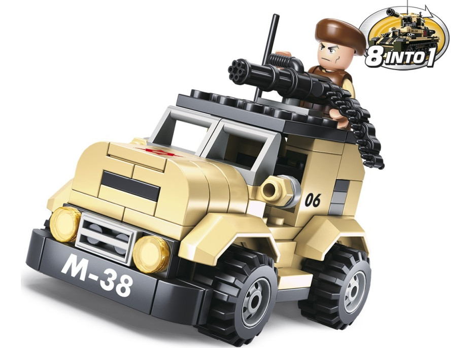 Sluban Army 8into1 M38-B0587A Hliadkové vozidlo
