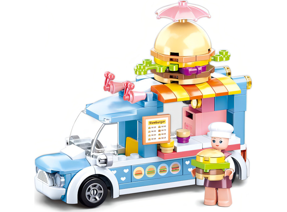 Sluban Girls Dream M38-B0993B Pojazdná predajňa hamburgerov