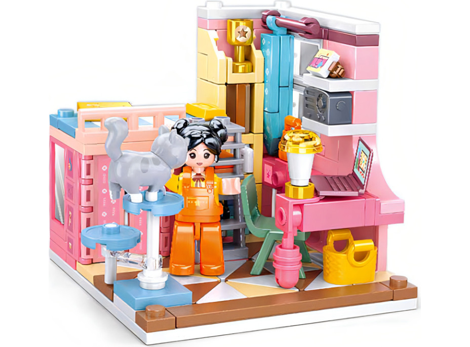 Sluban Girls Dream Mini Handcraft M38-B1016D Spálňa
