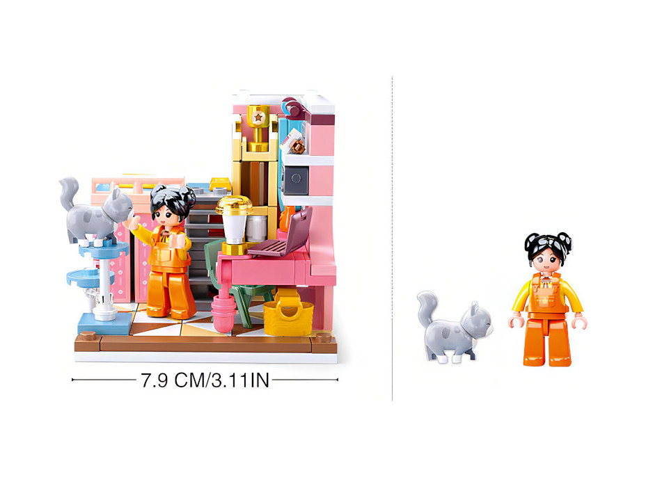 Sluban Girls Dream Mini Handcraft M38-B1016D Spálňa