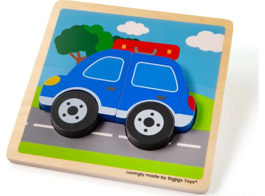 Bigjigs Toys Vkladacie puzzle Auto