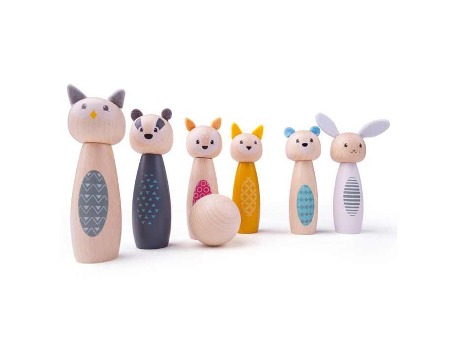 Bigjigs Toys Kolky lesné zvieratká