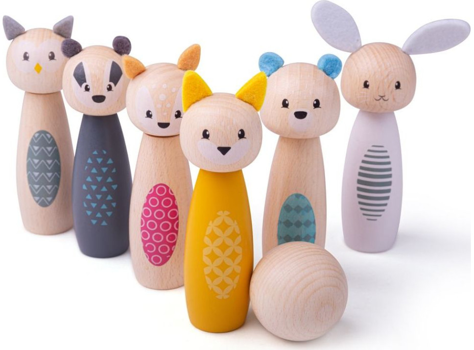Bigjigs Toys Kolky lesné zvieratká