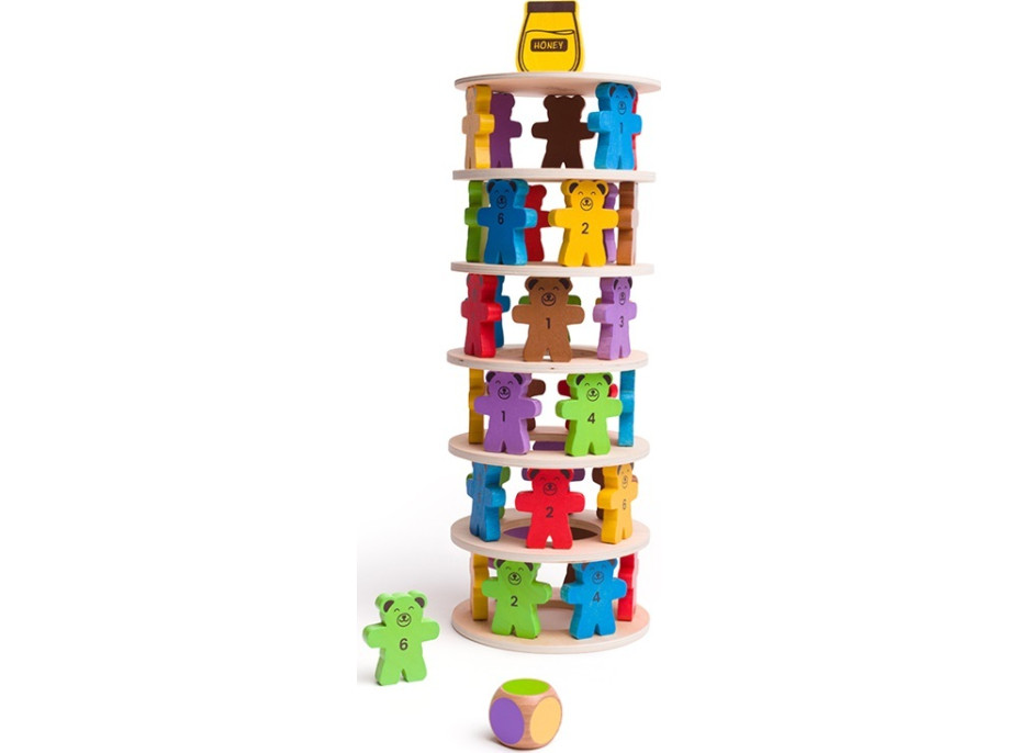 Bigjigs Toys Hra padajúce medvedíky