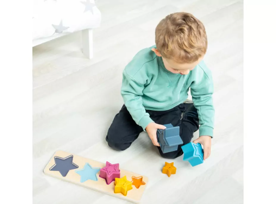 Bigjigs Toys Vkladacie puzzle Hviezdy