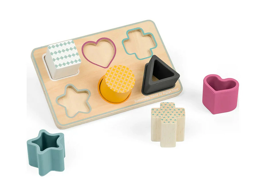 Bigjigs Toys Vkladacie puzzle Tvary