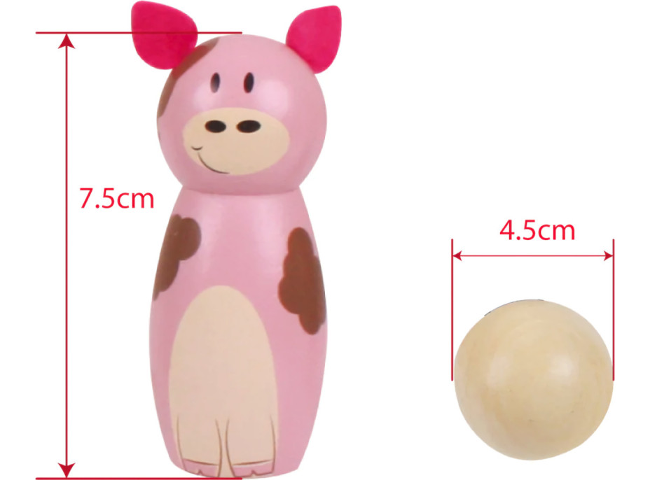 Bigjigs Toys Drevené kolky farma