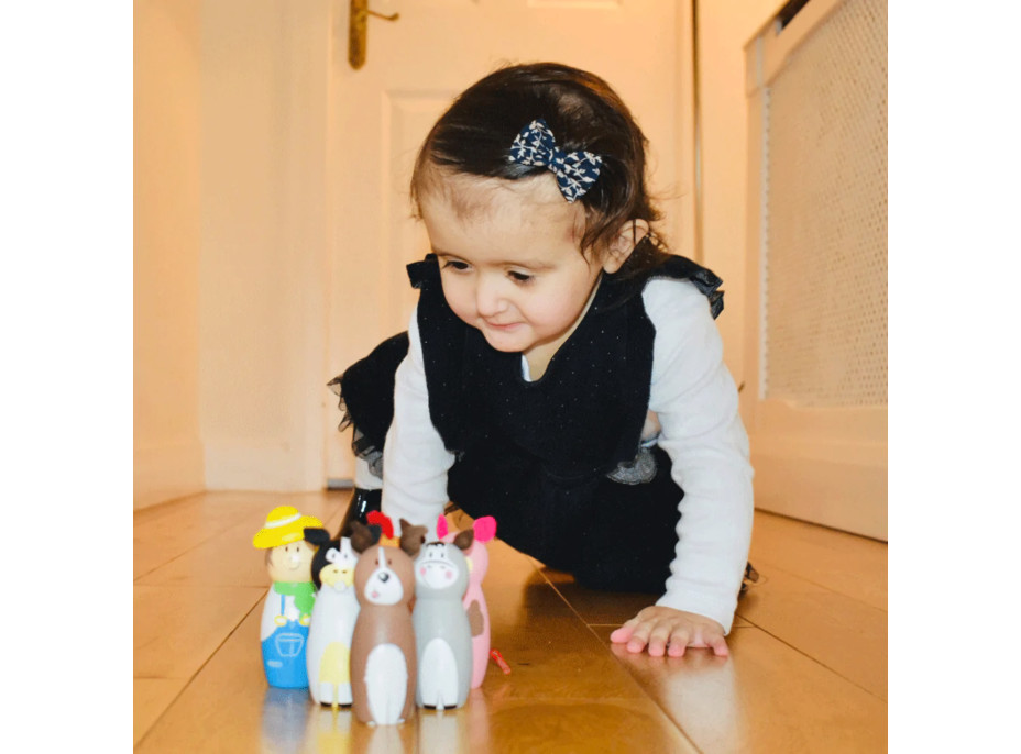 Bigjigs Toys Drevené kolky farma