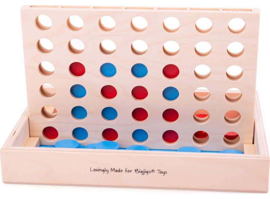 Bigjigs Toys Štyri v rovine