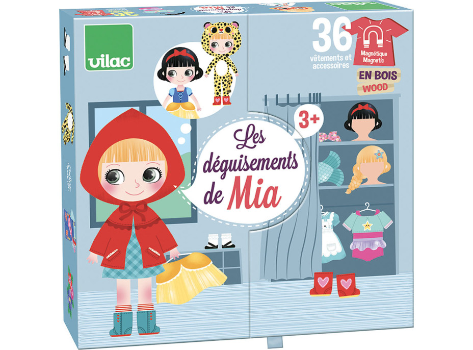 Vilac Magnetické obliekacie puzzle dizajnérka Mia