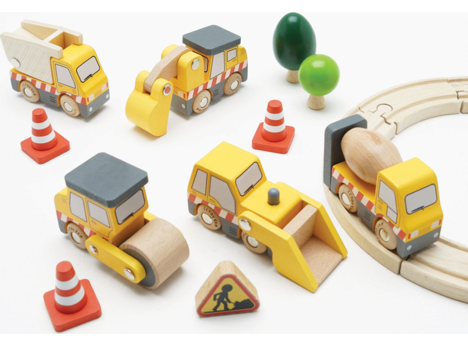 Le Toy Van Set stavebných strojov