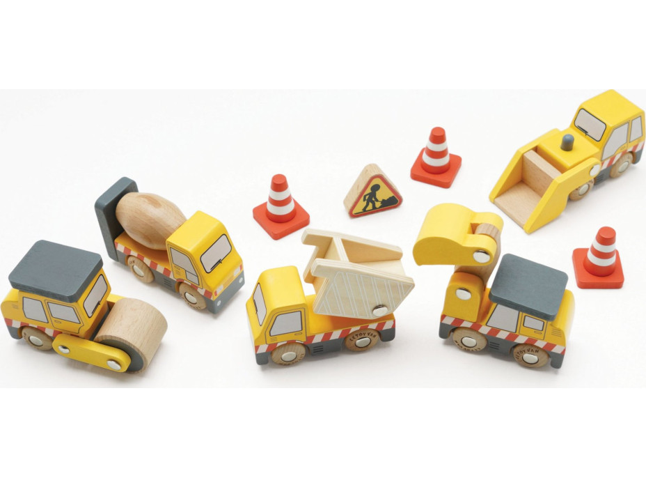Le Toy Van Set stavebných strojov