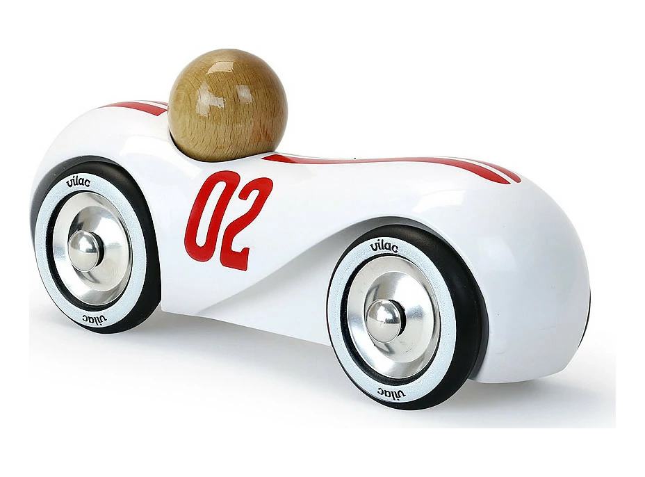 Vilac Drevené auto Streamline vintage biele