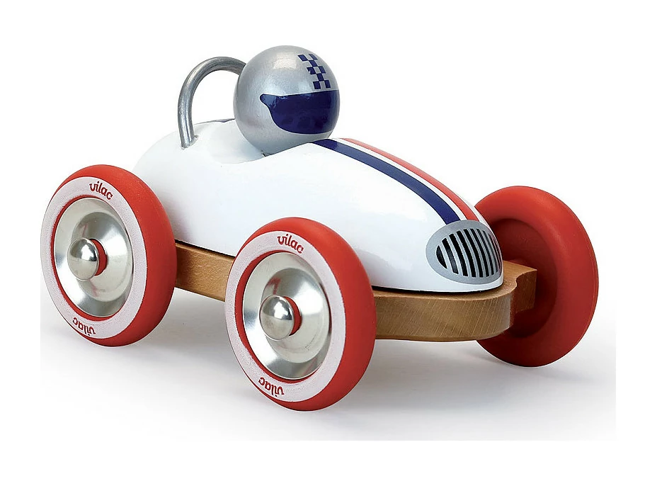 Vilac Drevené auto Roadster vintage biele