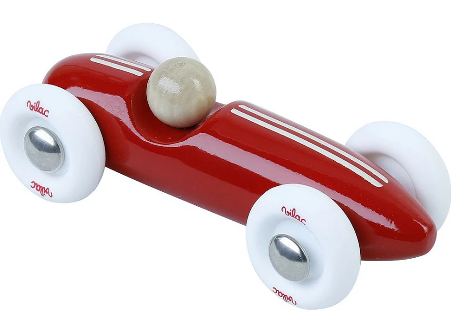 Vilac Drevené auto mini Grand prix vintage červené