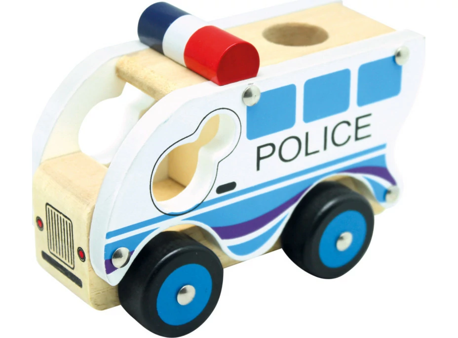 Bino Drevené auto polícia