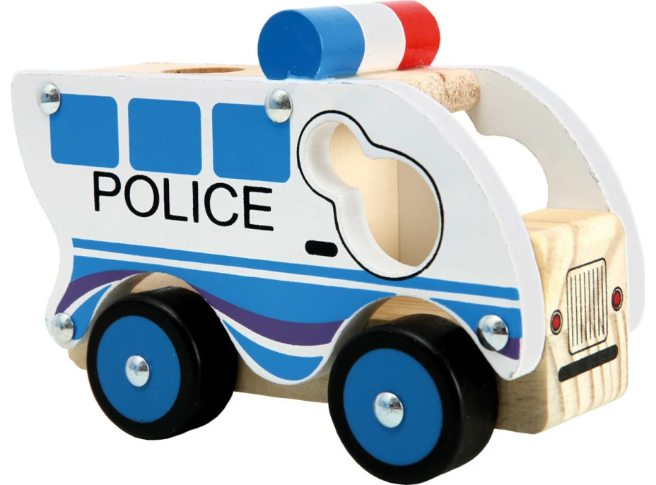 Bino Drevené auto polícia