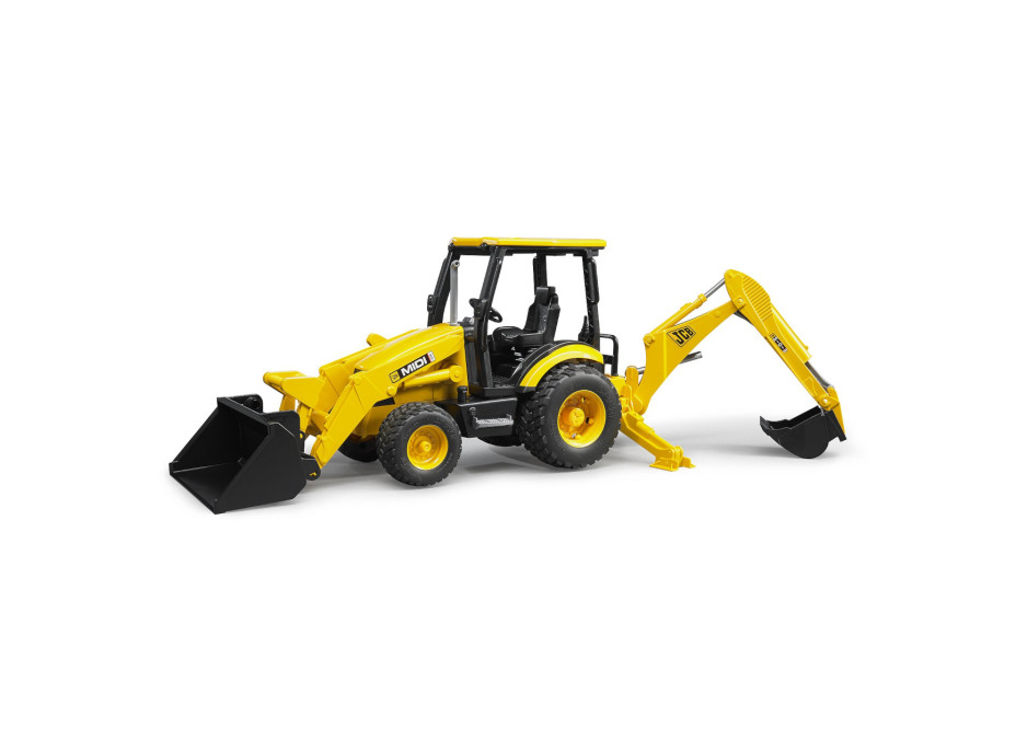 Bruder Traktor JCB MIDI čelný nakladač s bagrom