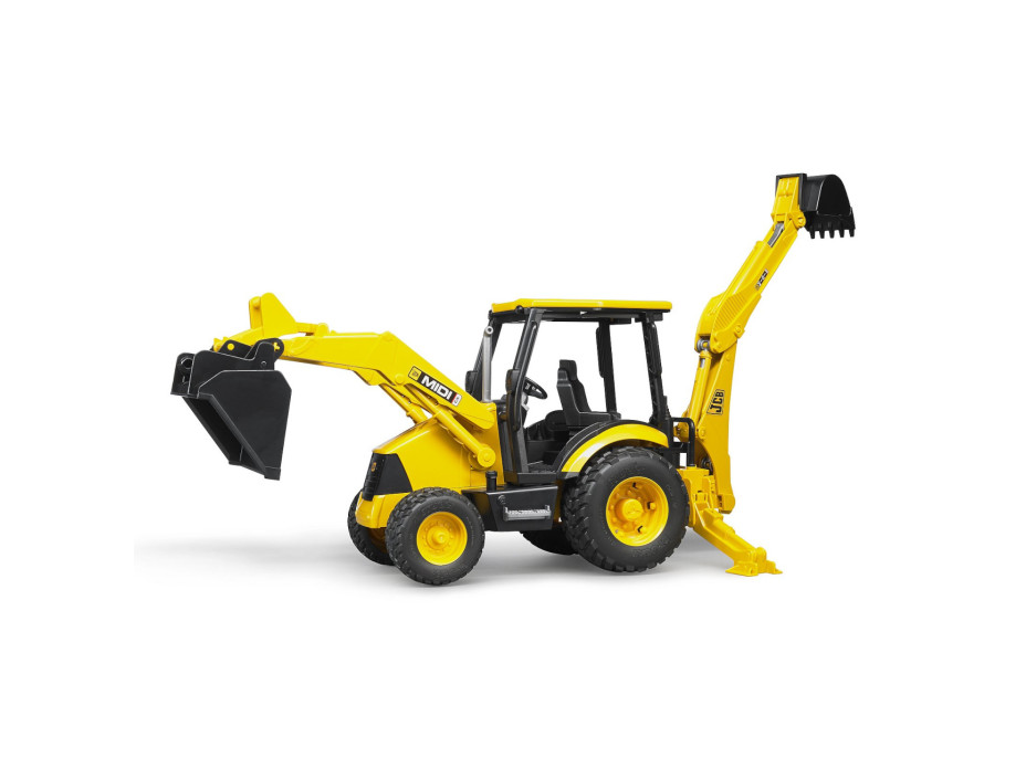 Bruder Traktor JCB MIDI čelný nakladač s bagrom