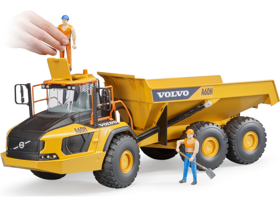 Bruder Kĺbový Dumper Volvo A60H v mierke 1:16