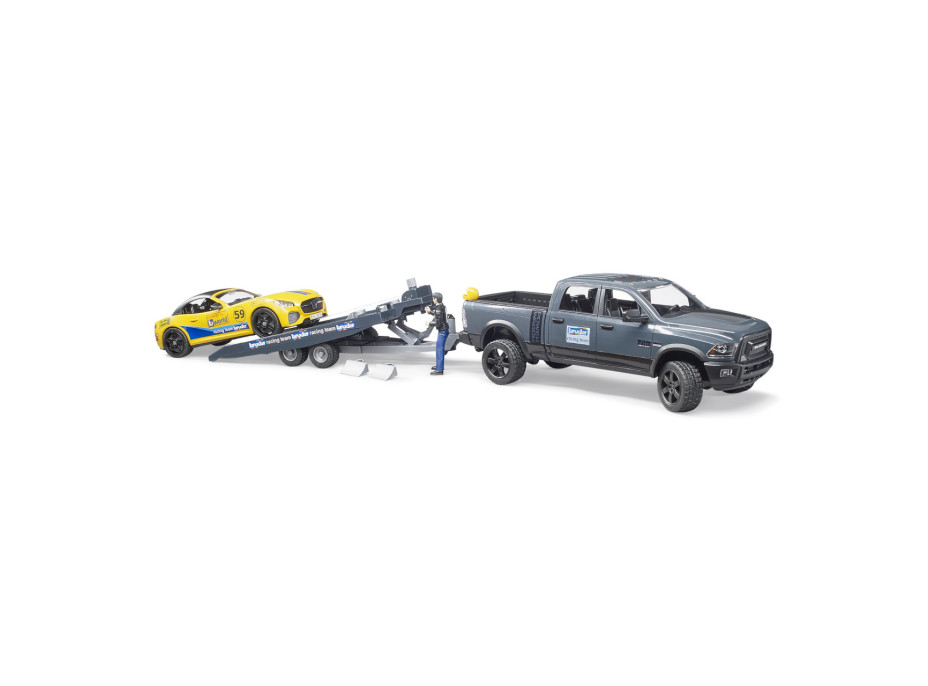 Bruder Terénne auto RAM so športovým vozidlom a figúrkou