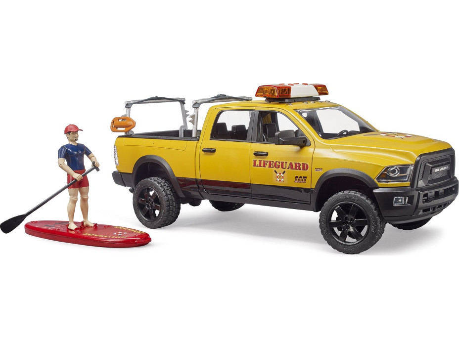 Bruder Dodge RAM pobrežnej hliadky so záchranárom a príslušenstvom