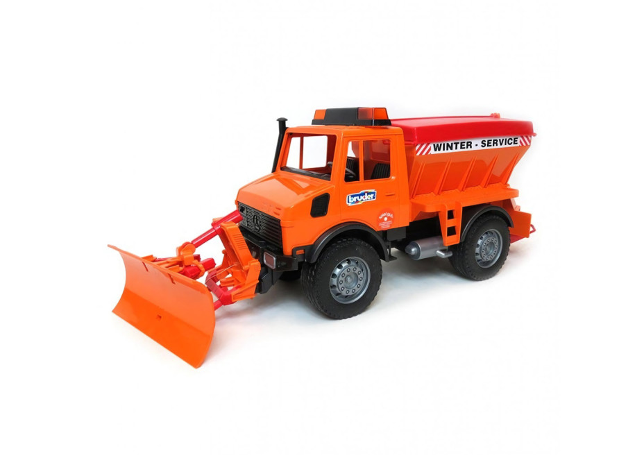 Bruder Mercedes Benz UNIMOG Sypač s radlicou
