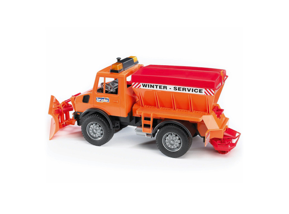 Bruder Mercedes Benz UNIMOG Sypač s radlicou