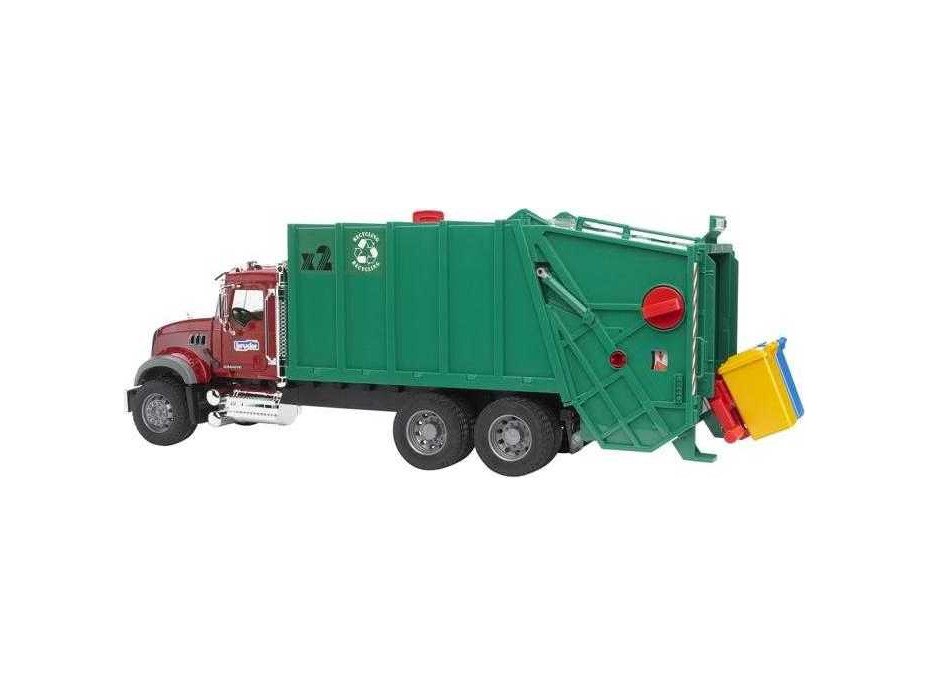 Bruder Nákladné auto MACK Granit smetiarsky zelený