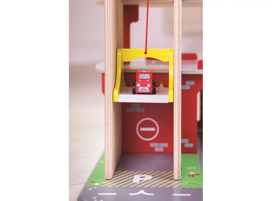 Bigjigs Toys Garáž s parkoviskom