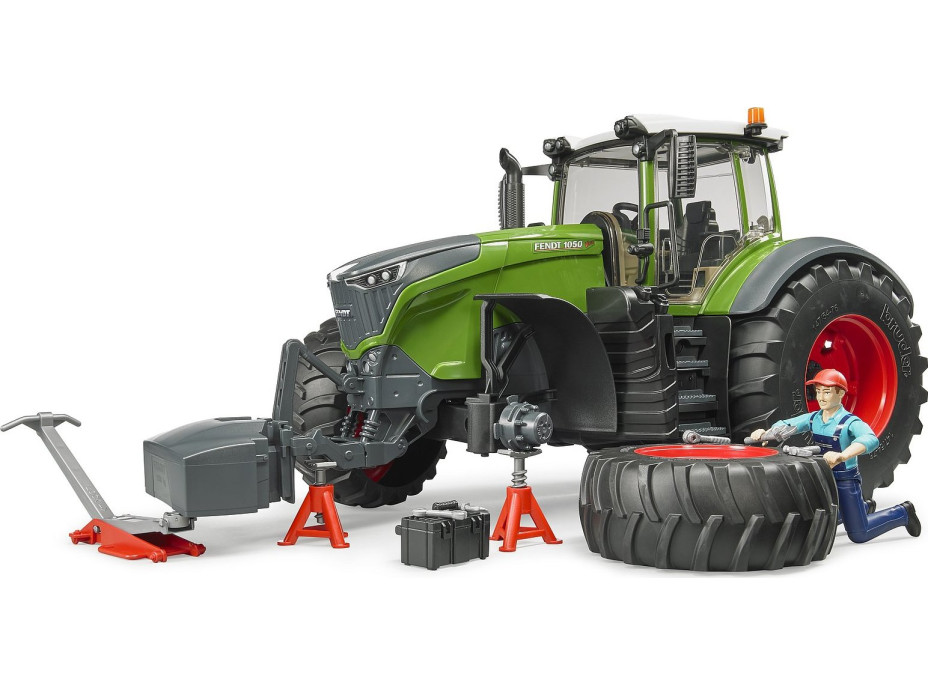 Bruder Traktor Fendt 1050 Vario s mechanikom a dielenským náradím 1:16