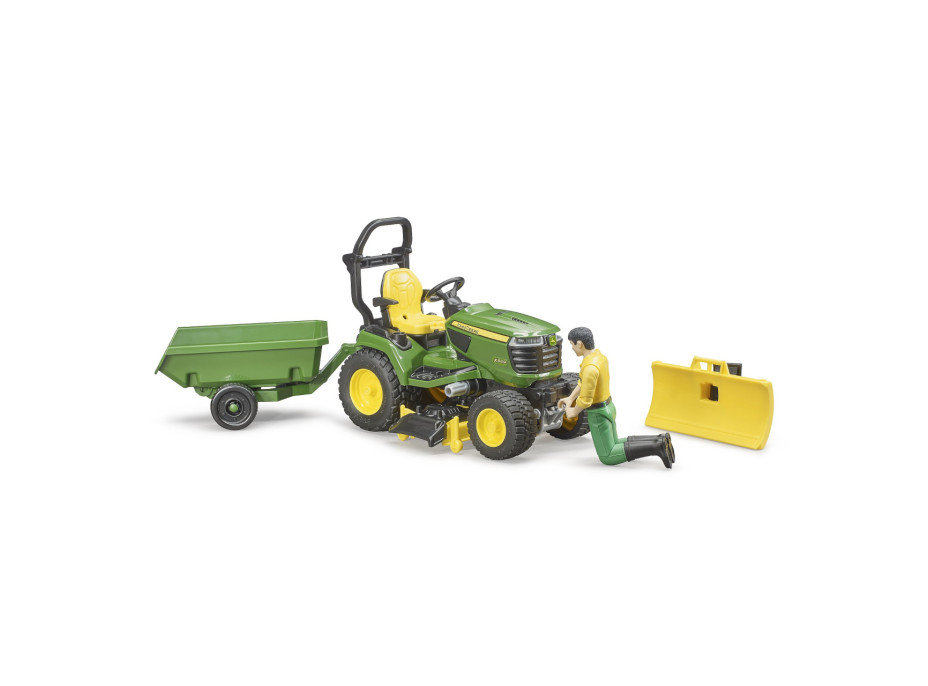 Bruder Záhradný traktor John Deere X949 so záhradníkom