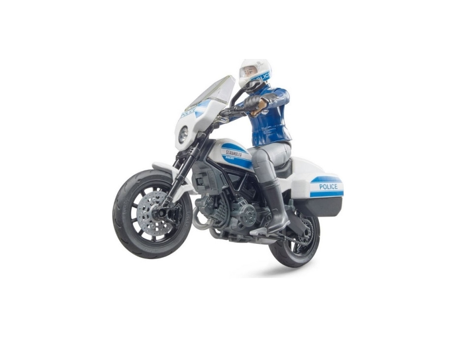 Bruder BWORLD policajný motocykel Ducati Scrambler s jazdcom