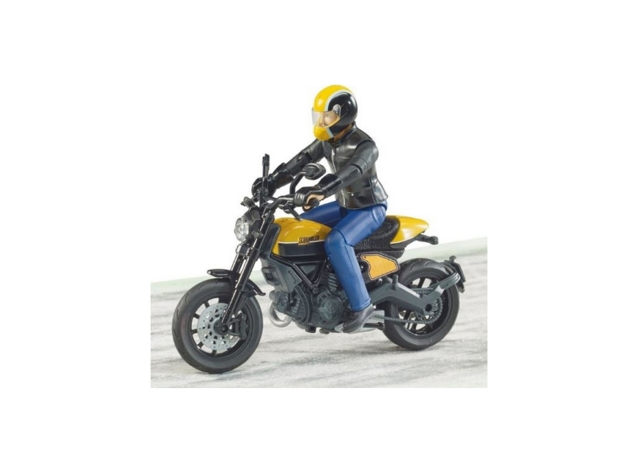 Bruder 63053 BWORLD Motocykel Scrambler Ducati Cafe Racer s jazdcom