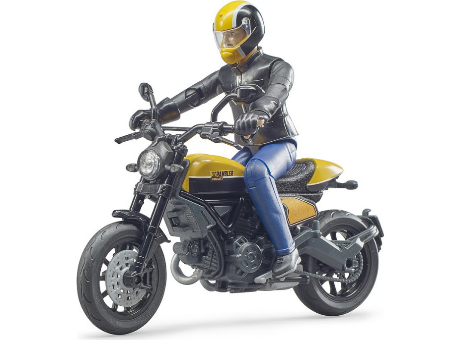 Bruder 63053 BWORLD Motocykel Scrambler Ducati Cafe Racer s jazdcom