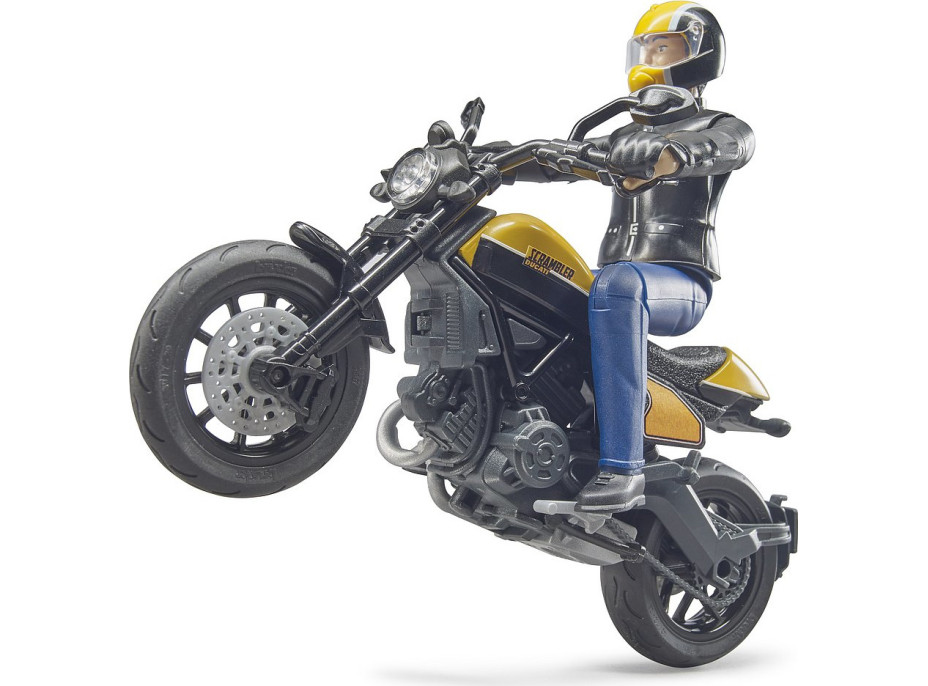 Bruder 63053 BWORLD Motocykel Scrambler Ducati Cafe Racer s jazdcom