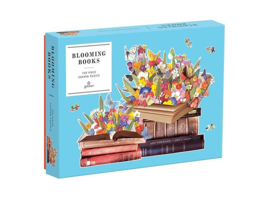 Galison Puzzle Kvitnúce knihy 750 dielikov