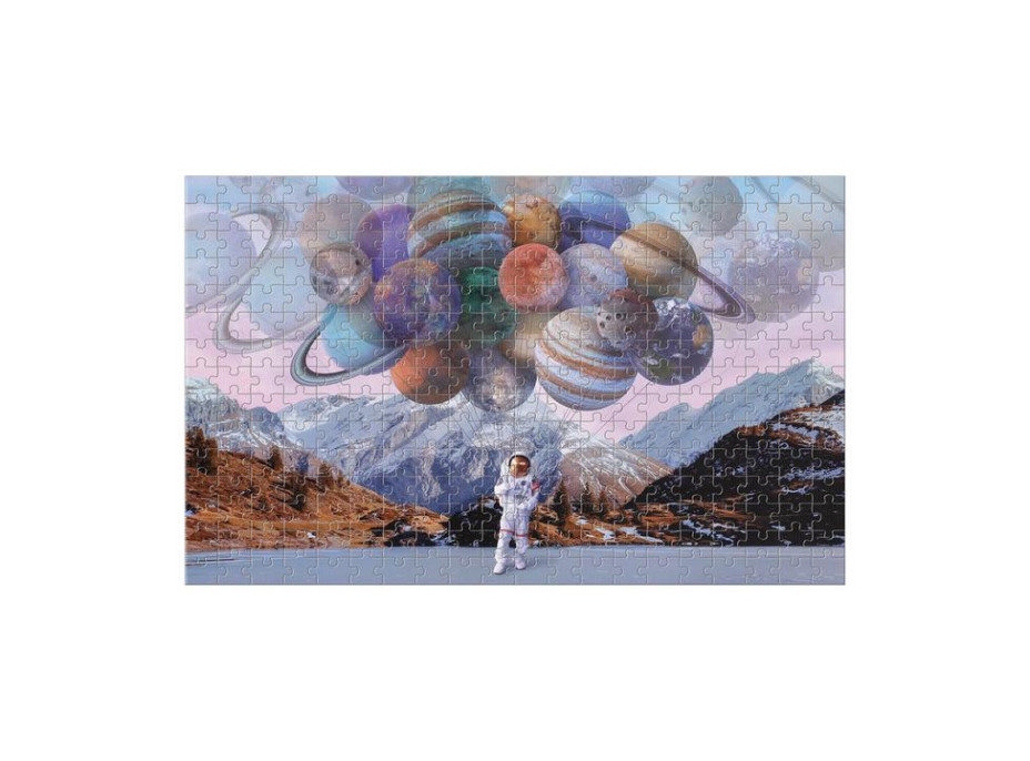 Galison Meniace sa puzzle Hor sa do vesmíru 300 dielikov