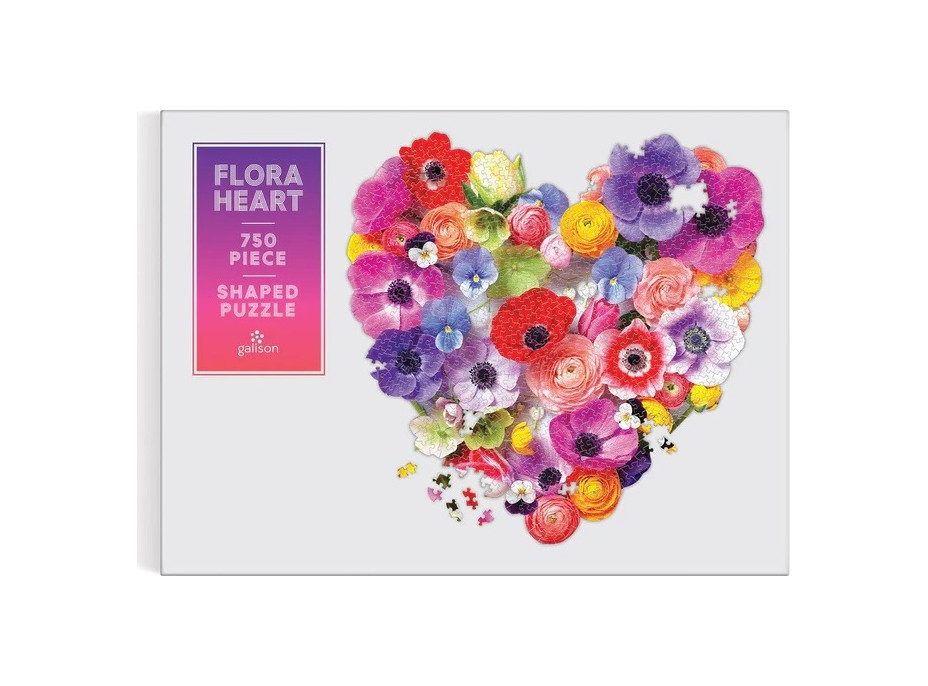 Galison Puzzle Kvetinové srdce 750 dielikov