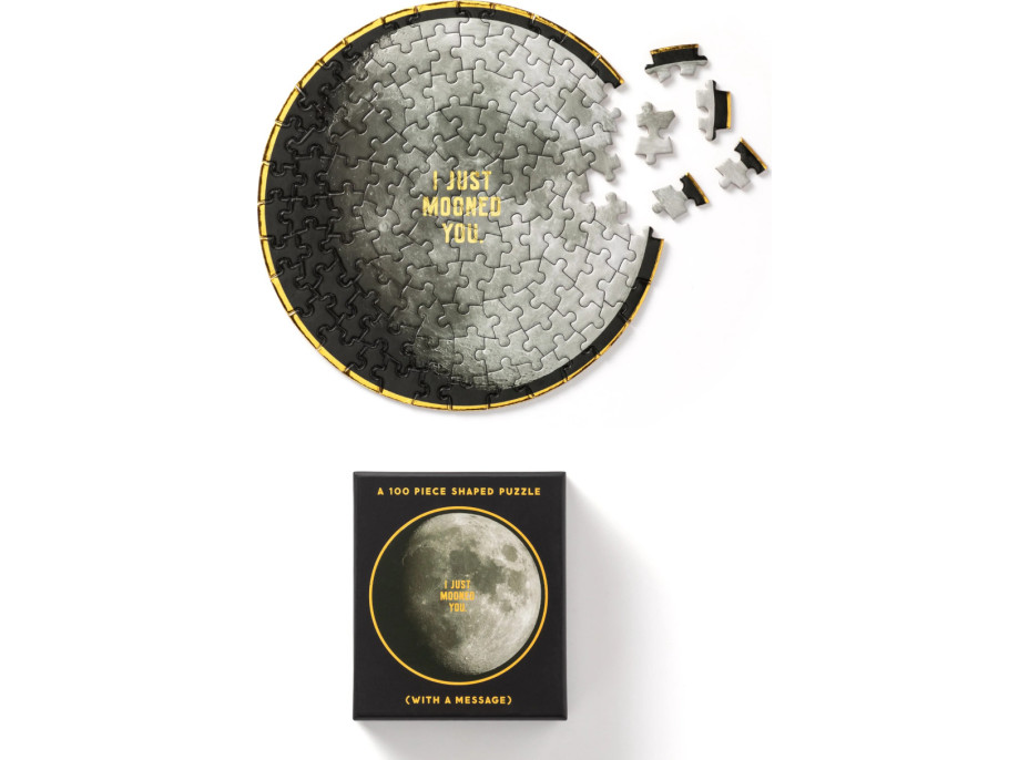 Galison Puzzle Snový Mesiac 100 dielikov