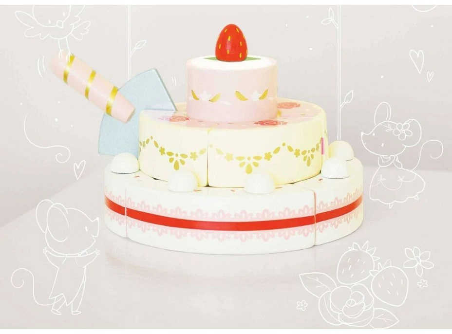 Le Toy Van Jahodová svadobná torta