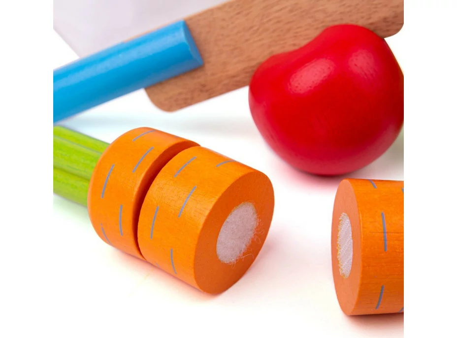 Bigjigs Toys Drevená krájacia zelenina s čiapkou