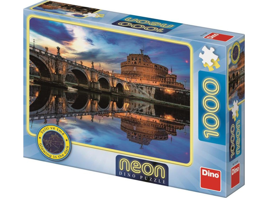 Dino Puzzle neónové Anjelský hrad 1000 dielikov