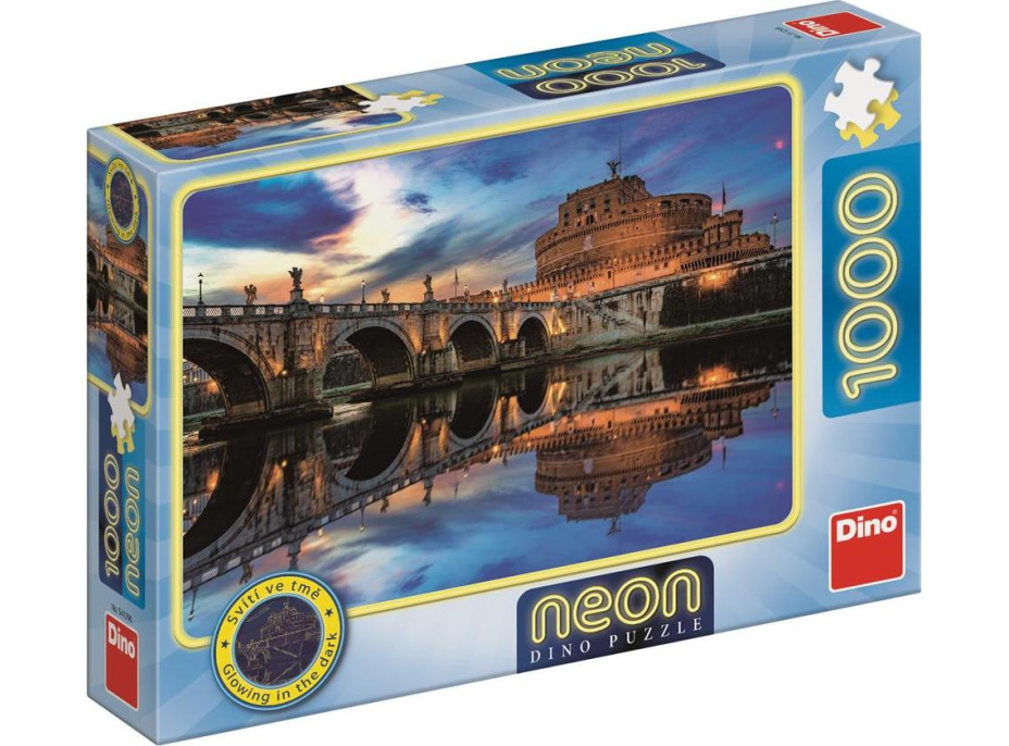 Dino Puzzle neónové Anjelský hrad 1000 dielikov