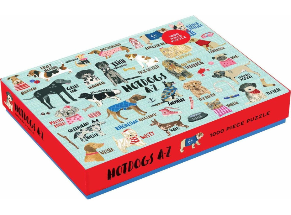Galison Puzzle Hot dogs AZ 1000 dielikov