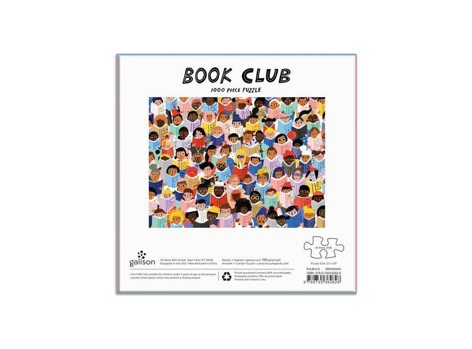 Galison Puzzle Knižný klub 1000 dielikov
