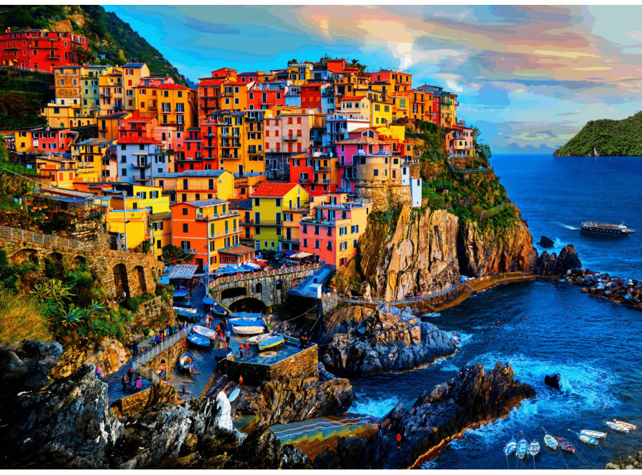 Brain Tree Puzzle Cinque Terre 1000 dielikov